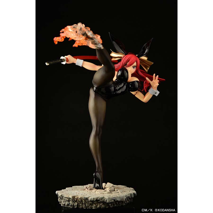 (PO) Fairy Tail Erza Scarlet High Kick Ver. Black Bunny Image_2