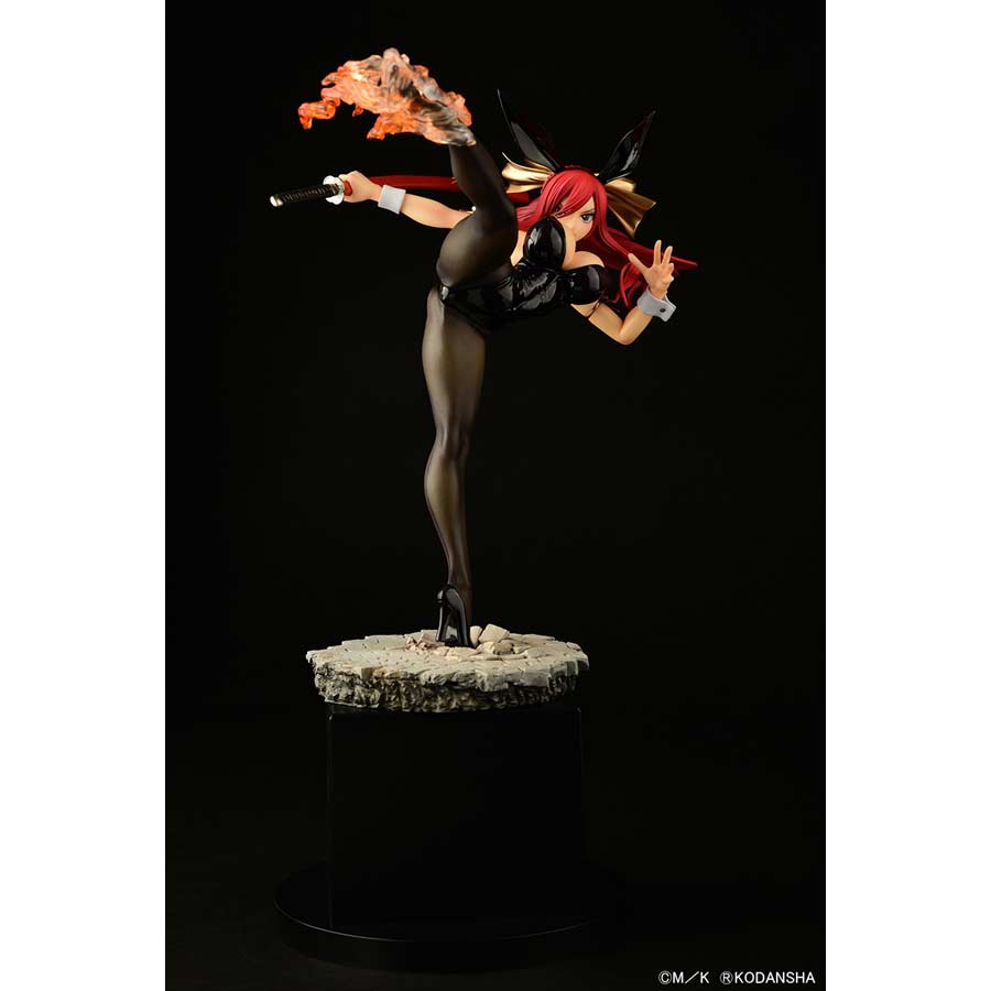 (PO) Fairy Tail Erza Scarlet High Kick Ver. Black Bunny Image_23