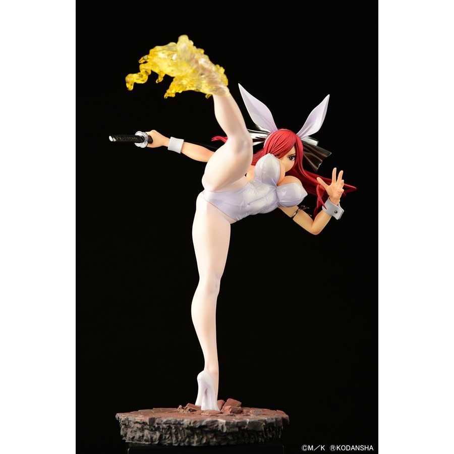 (PO) Fairy Tail Erza Scarlet High Kick Ver. White Bunny Image_2
