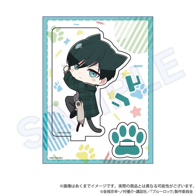 (PO) Blue Lock Mini Character Stand Hittsuki Nyan Ver. Itoshi Rin Image_1