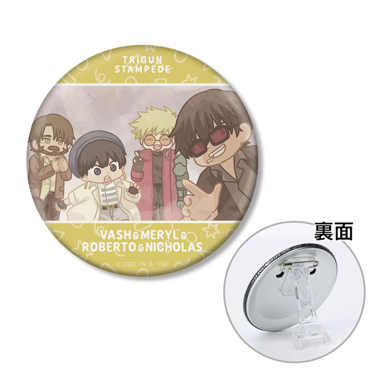 (PO) Trigun Stampede Group Yuru Koma 3 Way Can Badge Image_2