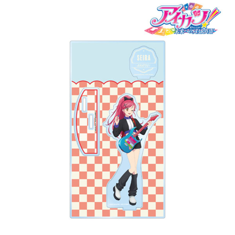 (PO) Aikatsu! 10th Story -Starway to the Future- Original Illustration Otoshiro Seira Casual Rock Ver. Big Acrylic Stand with Parts Image_1