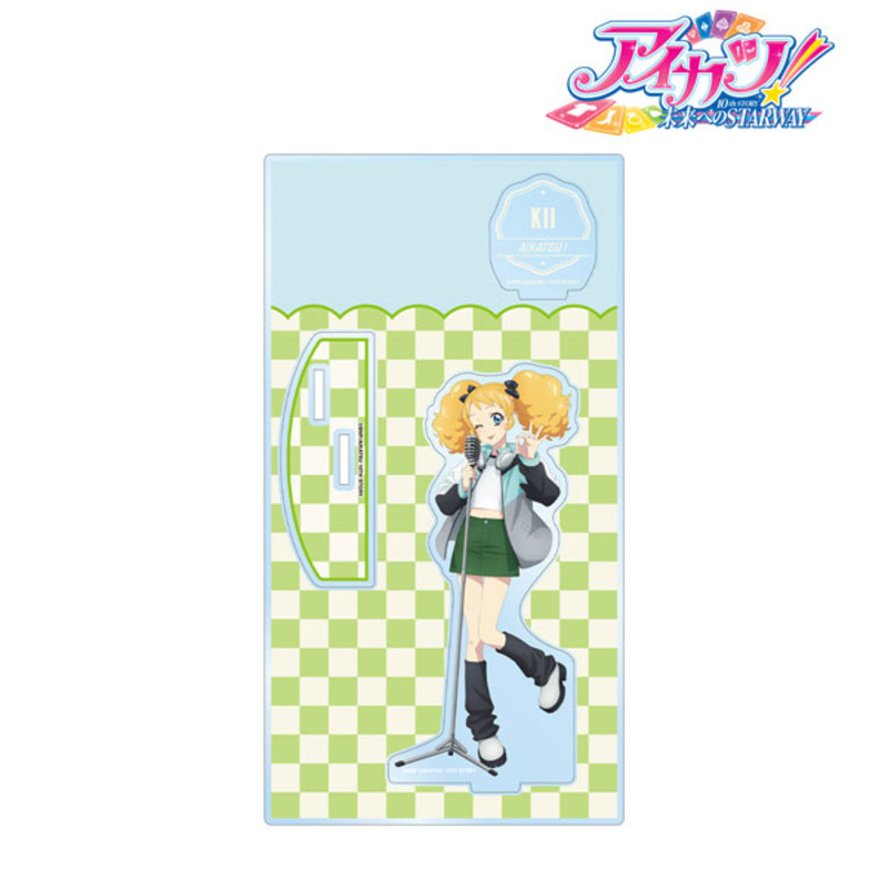 (PO) Aikatsu! 10th Story -Starway to the Future- Original Illustration Saegusa Kii Casual Rock Ver. Big Acrylic Stand with Parts Image_1