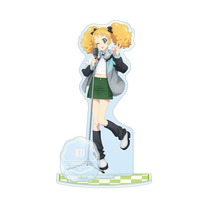 (PO) Aikatsu! 10th Story -Starway to the Future- Original Illustration Saegusa Kii Casual Rock Ver. Big Acrylic Stand with Parts Image_3