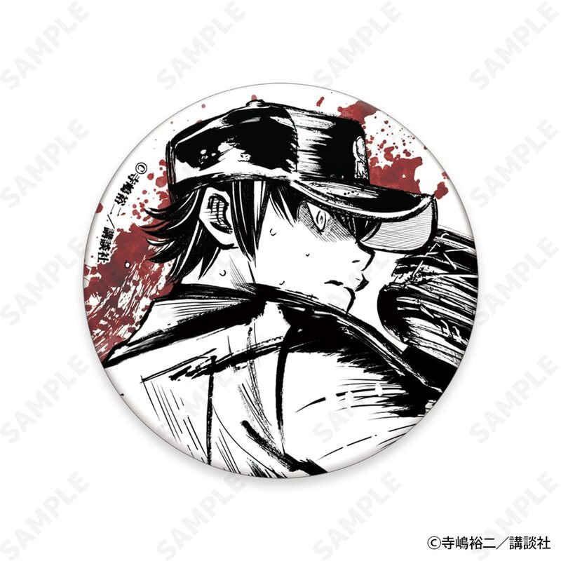 (PO) Ace of Diamond act II Sumie Style Collection Vol. 2 Trading Japanese Paper Can Badge [BOX] Image_2