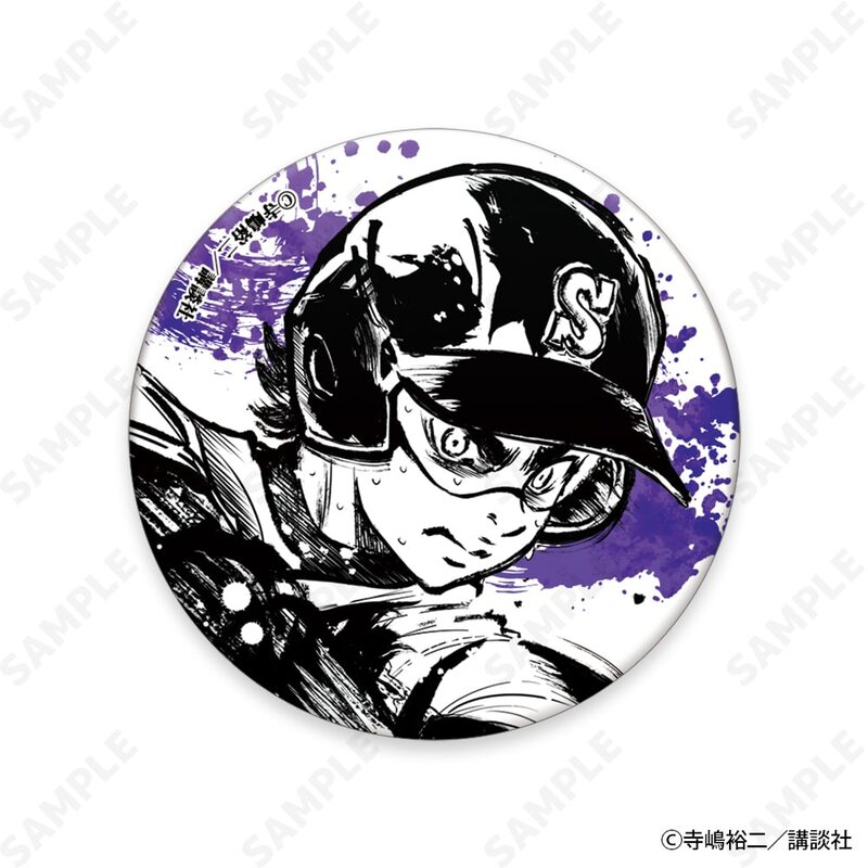 (PO) Ace of Diamond act II Sumie Style Collection Vol. 2 Trading Japanese Paper Can Badge [BOX] Image_3