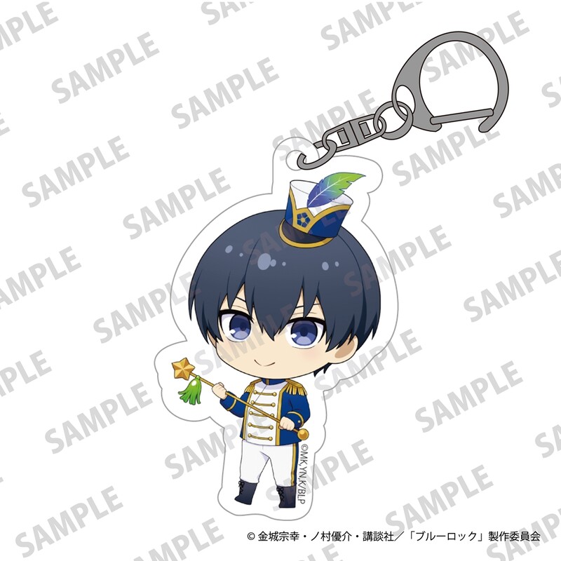 (PO) Blue Lock Mini Chara Acrylic Key Chain Marching Band Ver. Isagi Yoichi Image_1