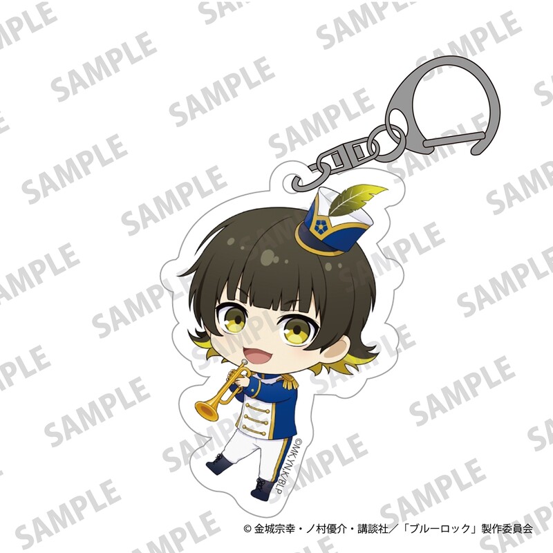 (PO) Blue Lock Mini Chara Acrylic Key Chain Marching Band Ver. Bachira Meguru Image_1