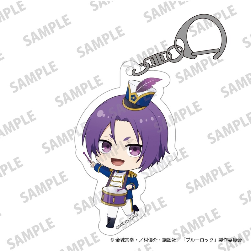 (PO) Blue Lock Mini Chara Acrylic Key Chain Marching Band Ver. Mikage Reo Image_1