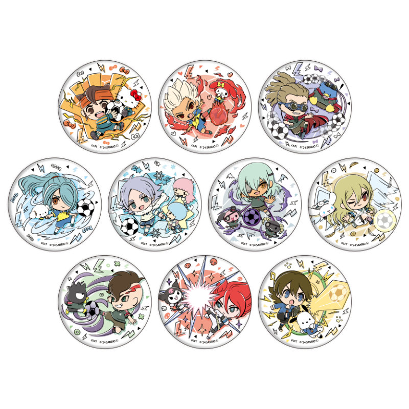 (PO) Can Badge Inazuma Eleven x Sanrio Characters 03 Mini Character Illustration [BOX] Image_1