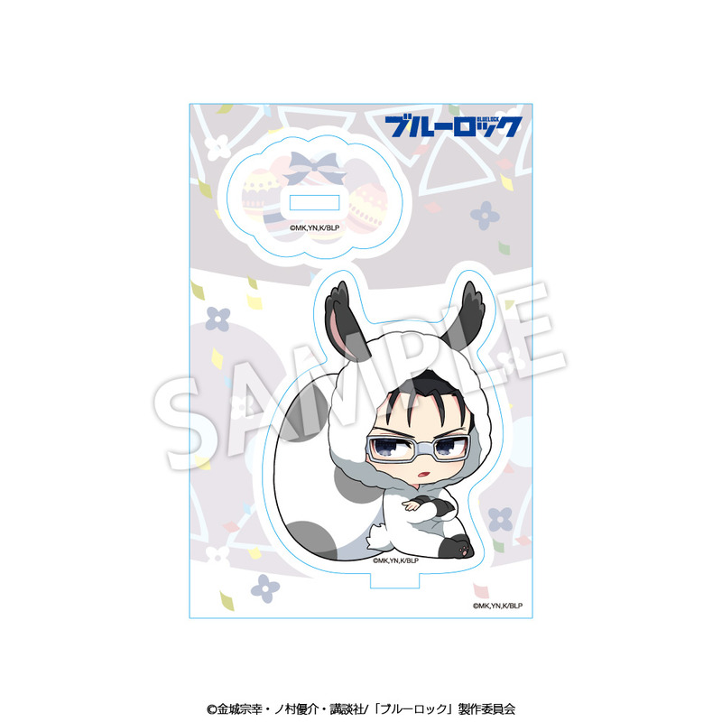 (PO) Blue Lock Acrylic Stand Mini Character Easter Ver. Tsurugi Zantetsu Image_2