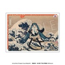 (PO) Hokusai Katsushika x Hatsune Miku A4 Clear File 2 Set + Card Image_2