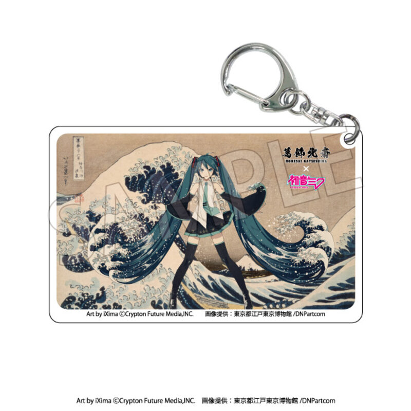 (PO) Hokusai Katsushika x Hatsune Miku Clear Acrylic Key Chain [BOX] Image_2