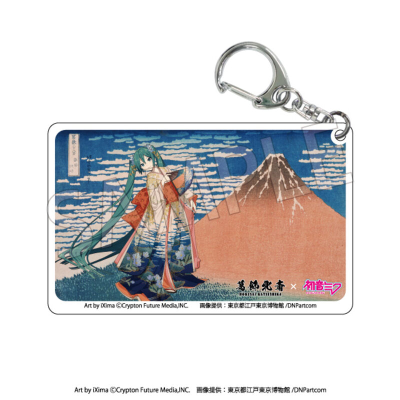(PO) Hokusai Katsushika x Hatsune Miku Clear Acrylic Key Chain [BOX] Image_3