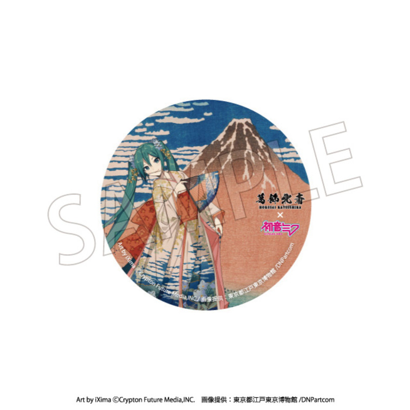 (PO) Hokusai Katsushika x Hatsune Miku Can Badge [BOX] Image_3