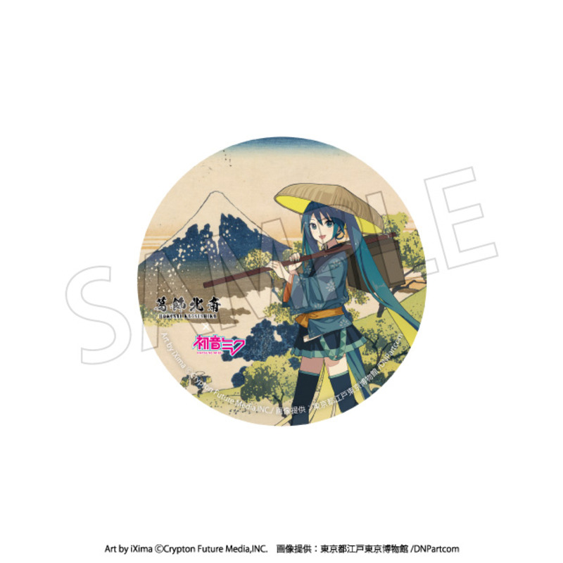 (PO) Hokusai Katsushika x Hatsune Miku Can Badge [BOX] Image_7