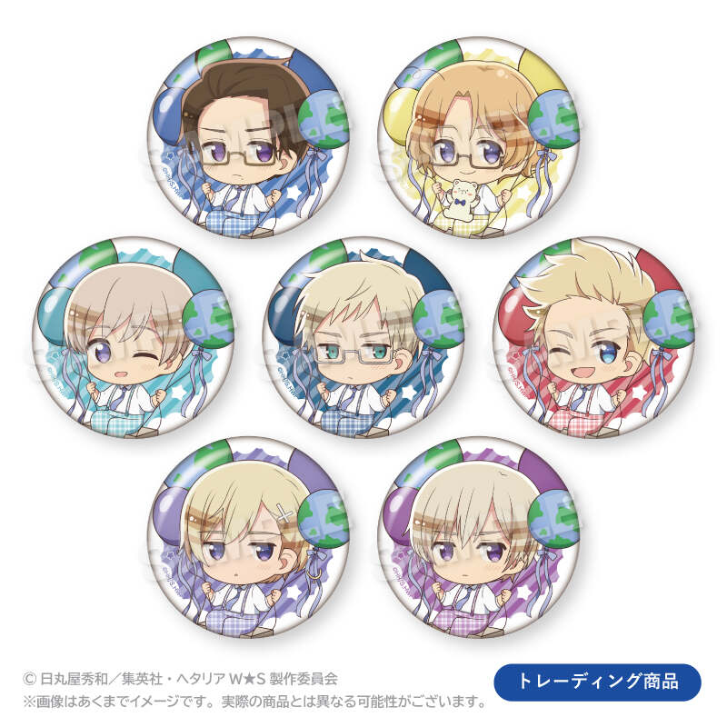 (PO) Hetalia World Stars Trading Balunko Can Badge C Box [BOX] Image_1
