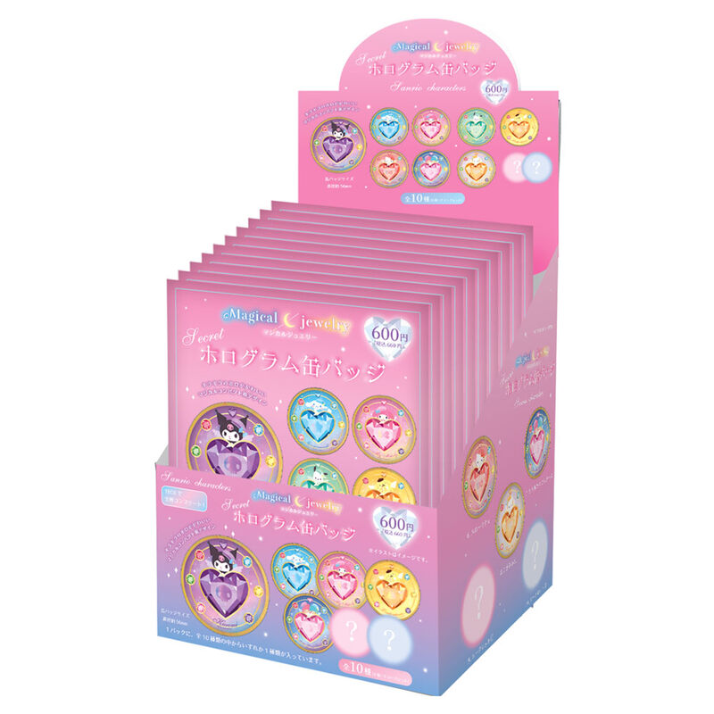 (PO) Sanrio Characters Secret Hologram Can Badge Magical Jewelry [BOX] Image_11