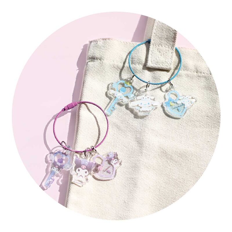 (PO) Sanrio Characters Angel Wire Key Ring Kuromi Image_5