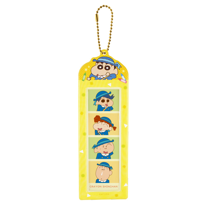 (PO) Crayon Shin-chan 4 Cut Photo Key Chain Yellow Image_1