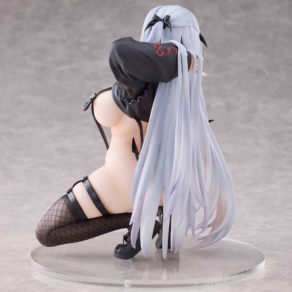 (PO) White Hair Hoodie Succubus Image_12