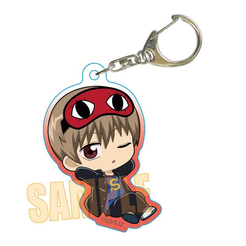(PO) Pukasshu Acrylic Key Chain 3-Z Class Ginpachi-sensei Okita Sougo Image_1