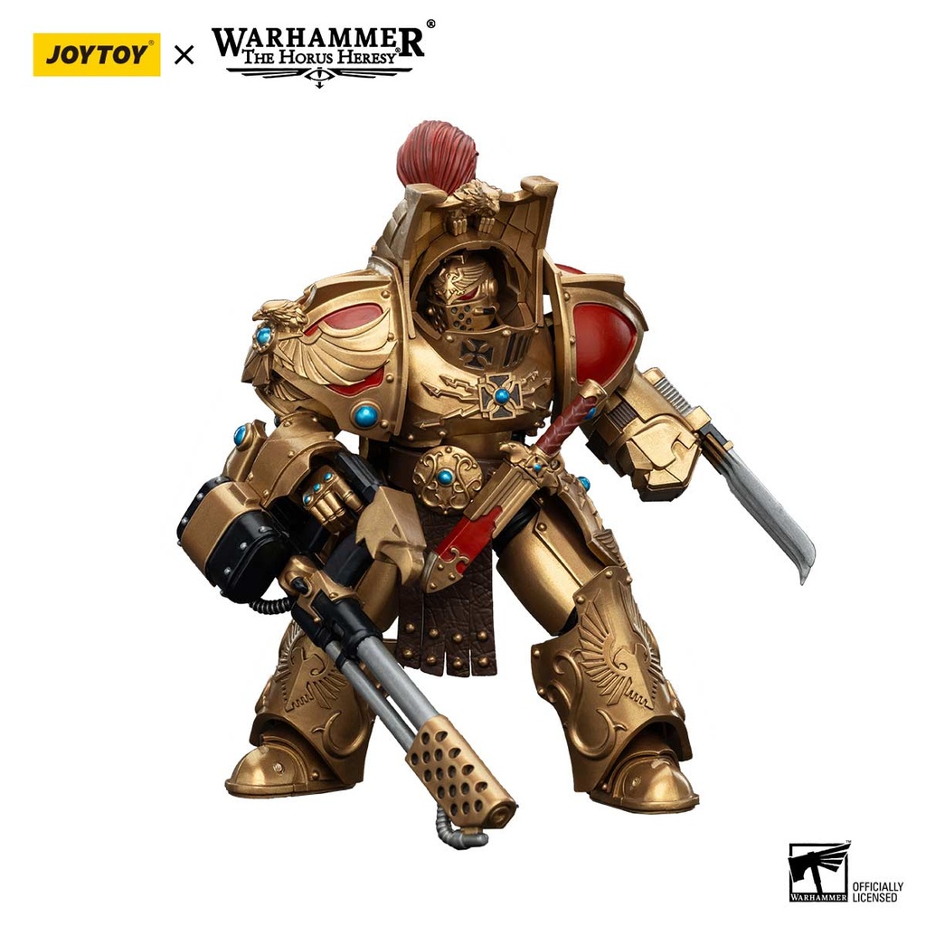 (PO) Joytoy Warhammer 40k - Legio Custodes Aquilon Terminator Squad Aquilon with Infernus Firepike Image_3