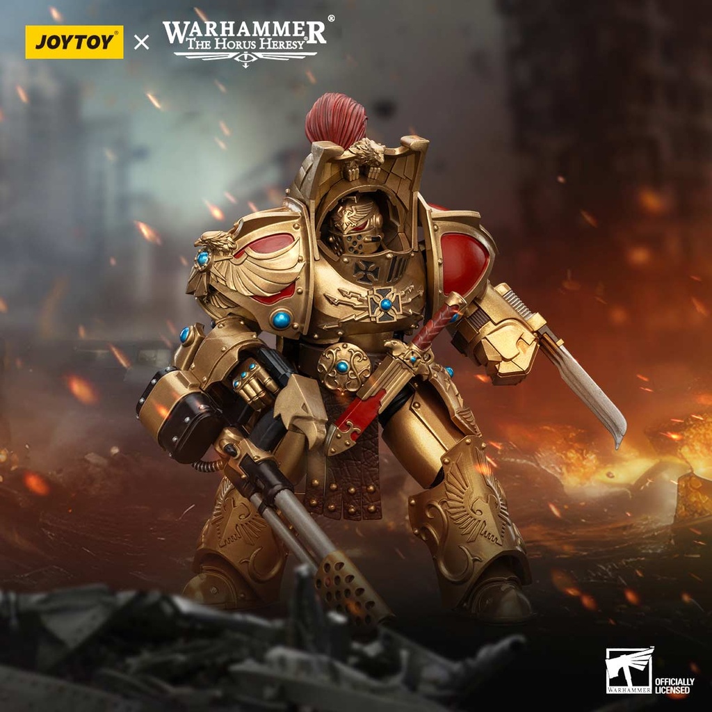 (PO) Joytoy Warhammer 40k - Legio Custodes Aquilon Terminator Squad Aquilon with Infernus Firepike Image_6