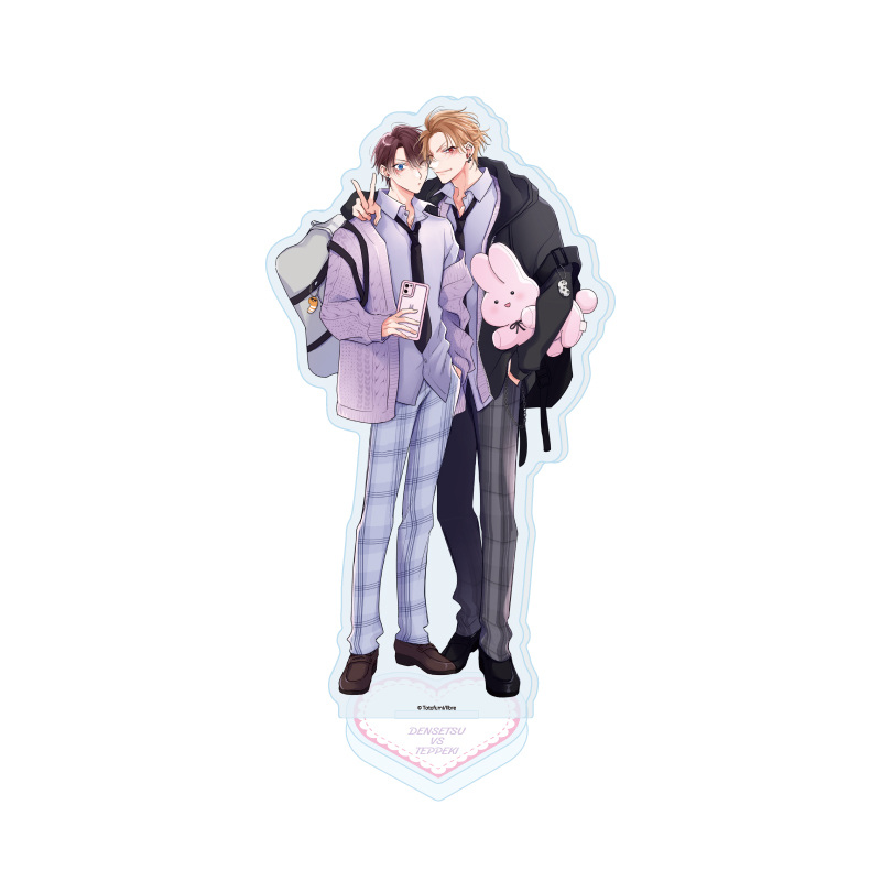 (PO) Acrylic Stand Densetsu no Yarichin VS Teppeki no Shiriana 01 Mikagura Iori & Sena Minami (Original Illustration) Image_1