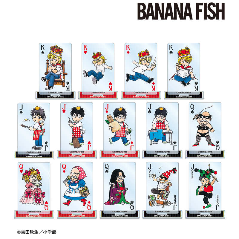 (PO) Banana Fish Trading Chibi Chara Playing Card Style Acrylic Stand [BOX] Image_2