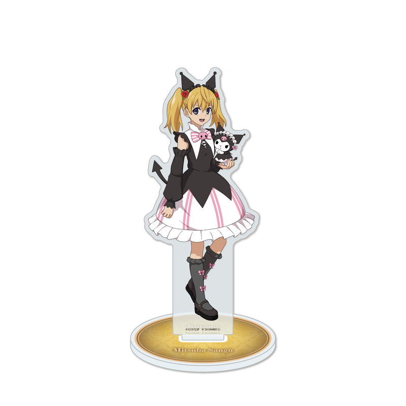 (PO) Acrylic Stand Seraph of the End x Sanrio Characters 17 Sangu Mitsuba x Kuromi (Life-size Illustration) Image_1