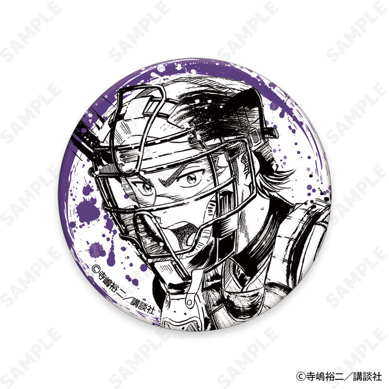 (PO) Ace of Diamond act II Sumie Style Collection Vol. 1 Trading Japanese Paper Style Can Badge [BOX] Image_3