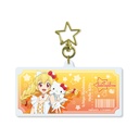 (PO) Deka Acrylic Key Chain with Star-shaped Swivel Snap Hook Aikatsu! Series x Sanrio Characters 01 Hoshimiya Ichigo x Hello Kitty (Life-Size Illustration) Image_1