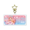 (PO) Deka Acrylic Key Chain with Star-shaped Swivel Snap Hook Aikatsu! Series x Sanrio Characters 04 Yuki Aine x Little Twin Stars (Life-Size Illustration) Image_1