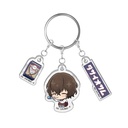 (PO) Bungo Stray Dogs Triple Acrylic Key Chain Bungo Dagashi Shop Ver. Dazai Osamu Image_1