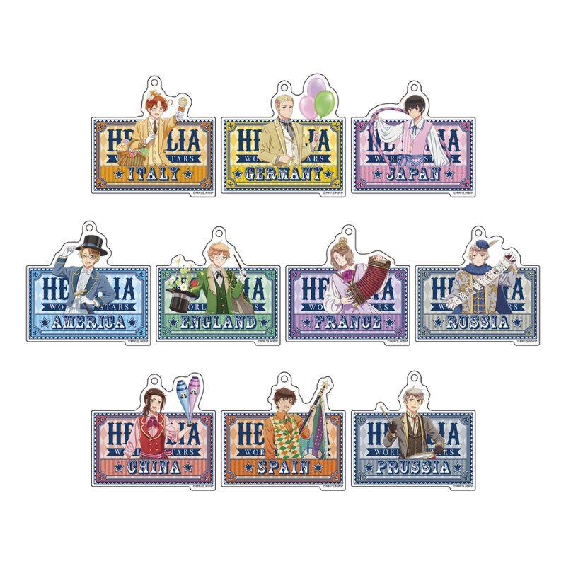 (PO) Hetalia World Stars Original Illustration Acrylic Key Chain Collection Circus Ver. [BOX] Image_1