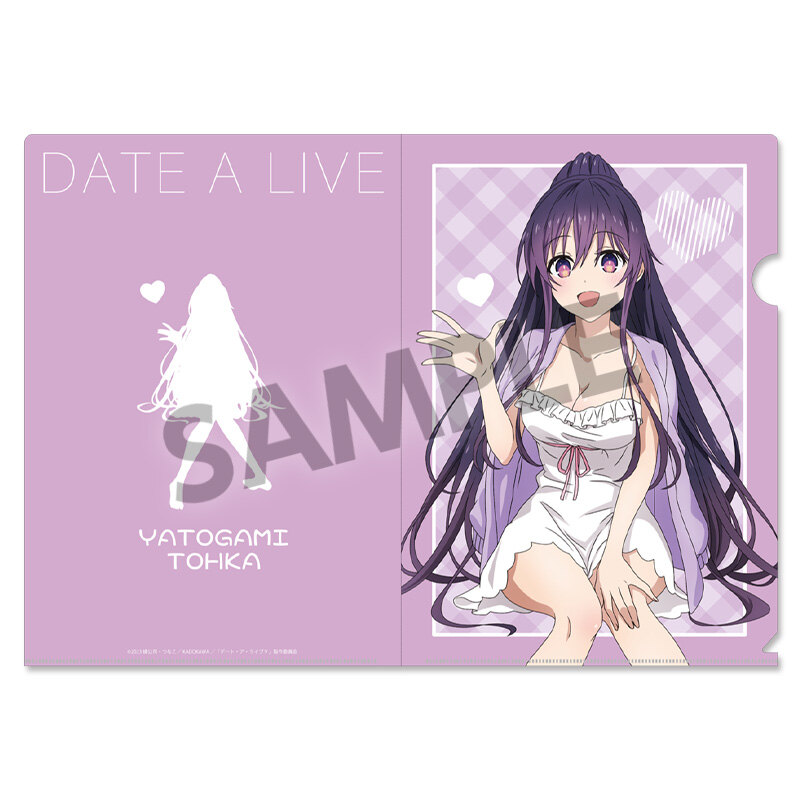 (PO) Date A Live V Original Illustration Clear File Yatogami Tohka Nightwear Ver. Image_1