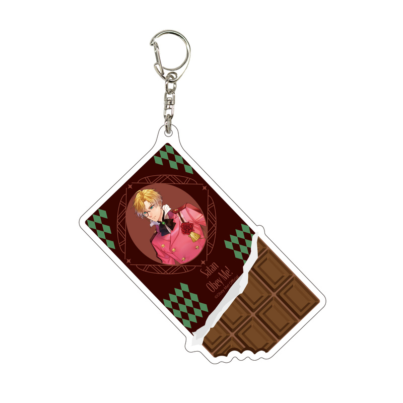 (PO) Deka Acrylic Key Chain Obey Me! 04 Satan Valentine Ver. (Original Illustration) Image_1