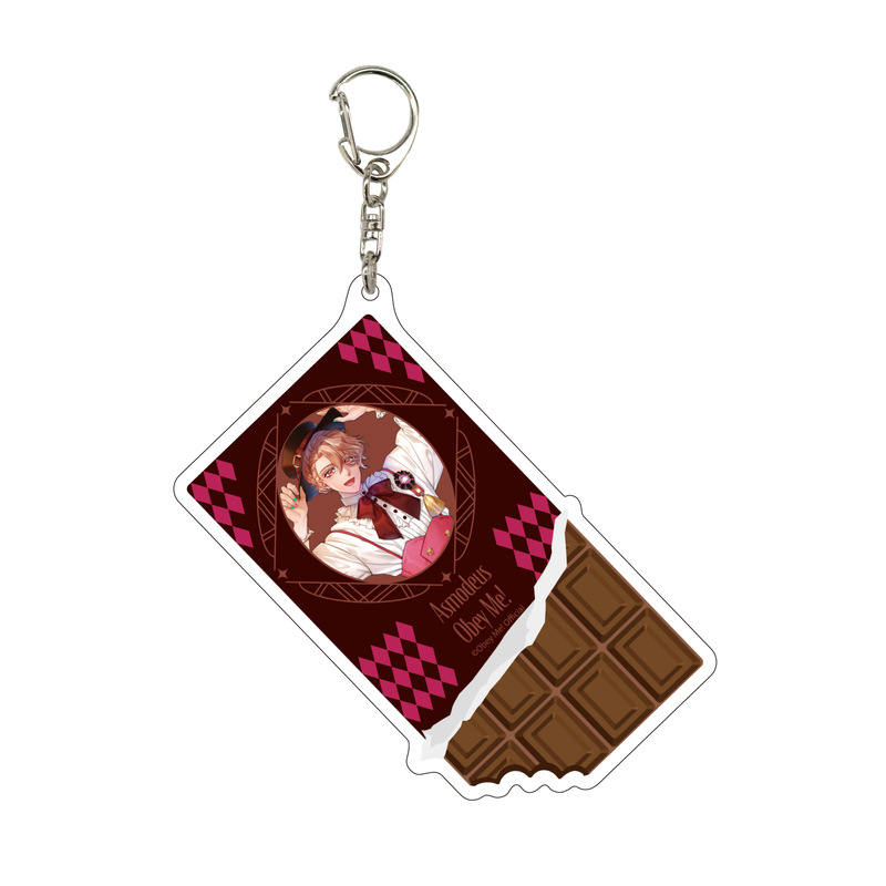 (PO) Deka Acrylic Key Chain Obey Me! 05 Asmodeus Valentine Ver. (Original Illustration) Image_1