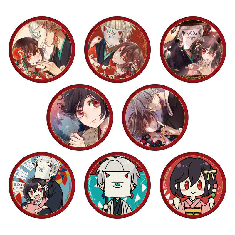 (PO) Can Badge Minikui Yukakunoko 01 Official Illustration [BOX] Image_1
