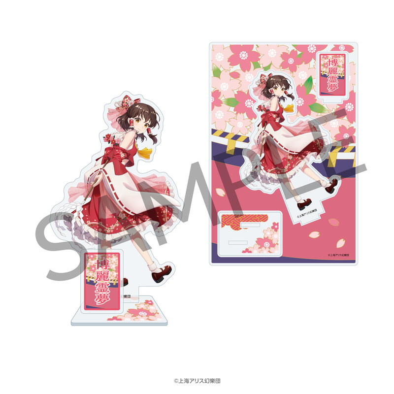 (PO) Charaditional Toy Touhou Project Hanafuda Pattern Acrylic Stand Hakurei Reimu Image_1