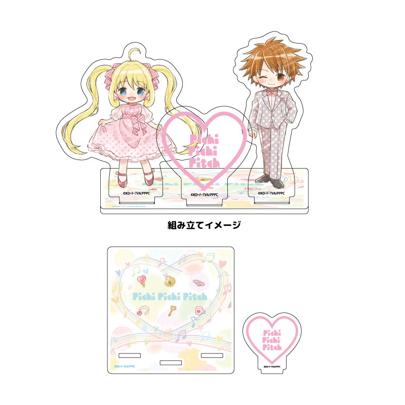 (PO) Acrylic Coaster Stand Mermaid Melody Pichi Pichi Pitch 01 Coupling Ver. (Graff Art Illustration) Image_1