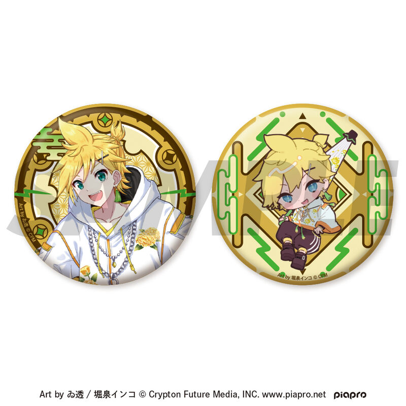 (PO) Piapro Characters -Japunk Style- Hologram Can Badge Set Kagamine Len Image_1