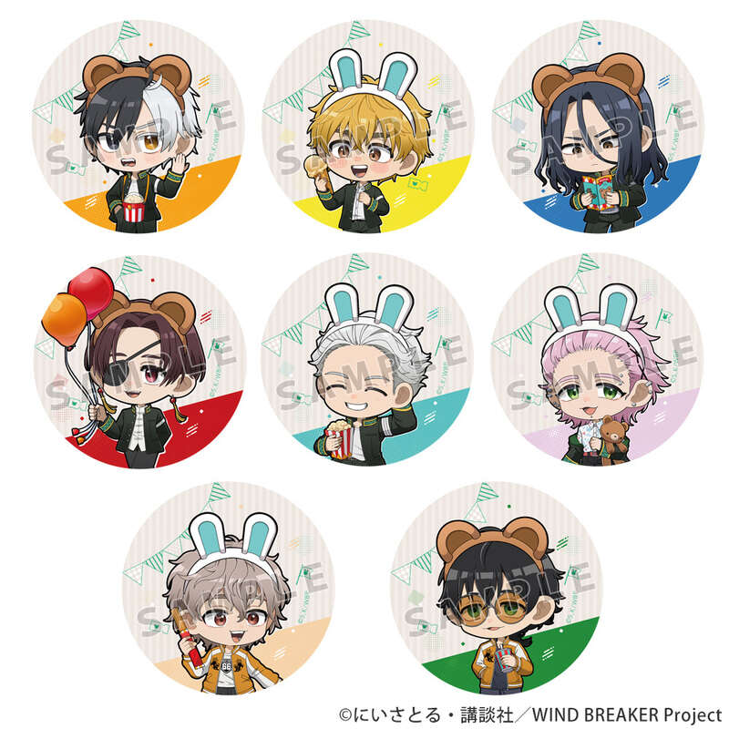 (PO) Wind Breaker Can Badge Box Amusement Park / Mini Character [BOX] Image_1