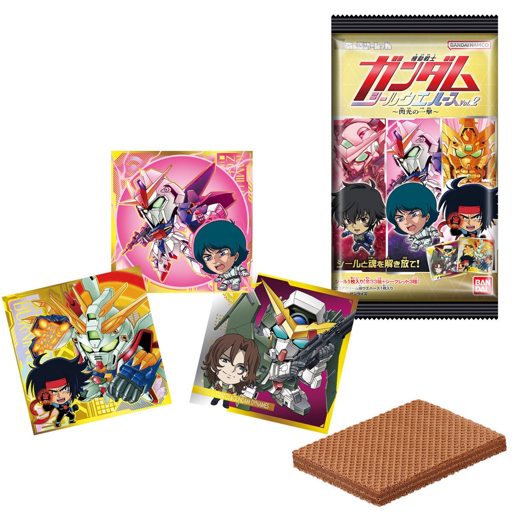 (PO) Nyaformation Gundam Series Sticker Wafer Card Vol. 2 -Flash of Light- [BOX] Image_1