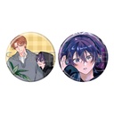 (PO) Can Badge 2 Set Senpai, Naka Misete 01 Harumoto Yuki & Kageno Haruki (Official & Original Illustration) Image_1