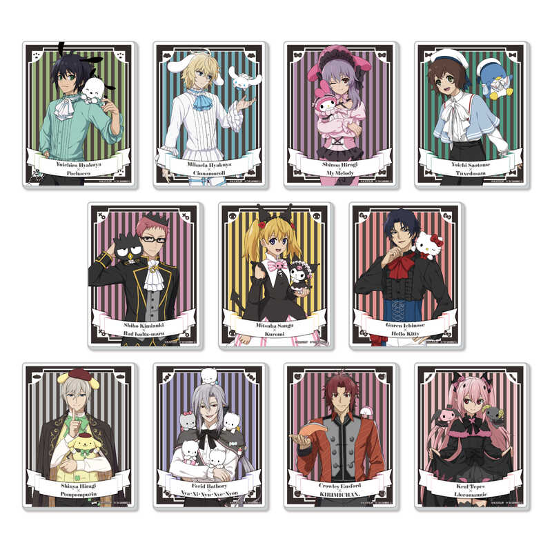 (PO) Acrylic Card Seraph of the End x Sanrio Characters 01 Life-Size Illustration [BOX] Image_1