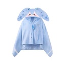 Hatsune Miku Squinting Series Hoodd Shawl - Snow Miku Image_1