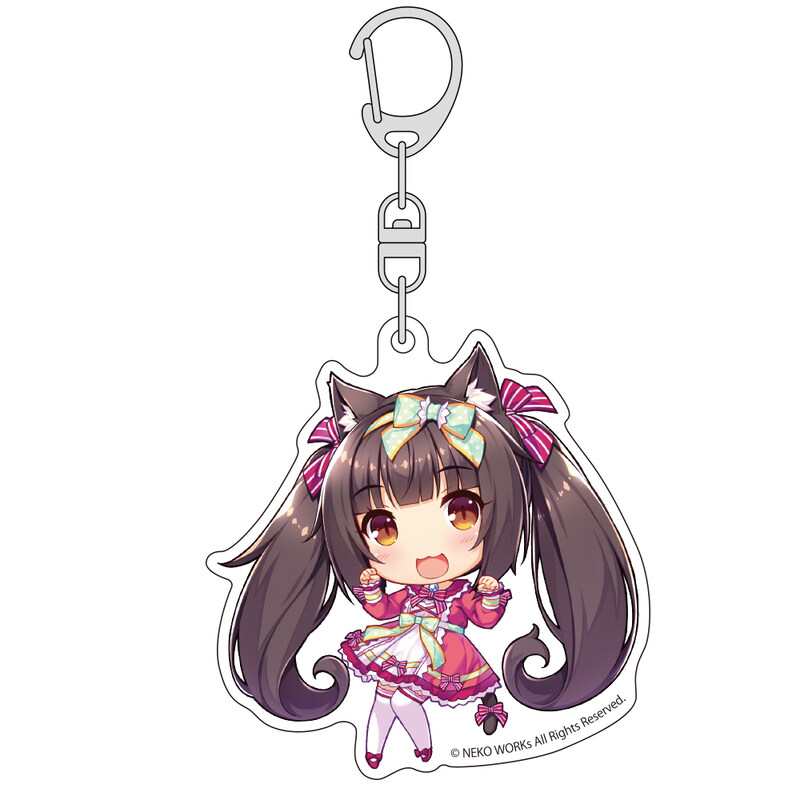 (PO) Nekopara Mini Character Acrylic Key Chain Chocola Image_1