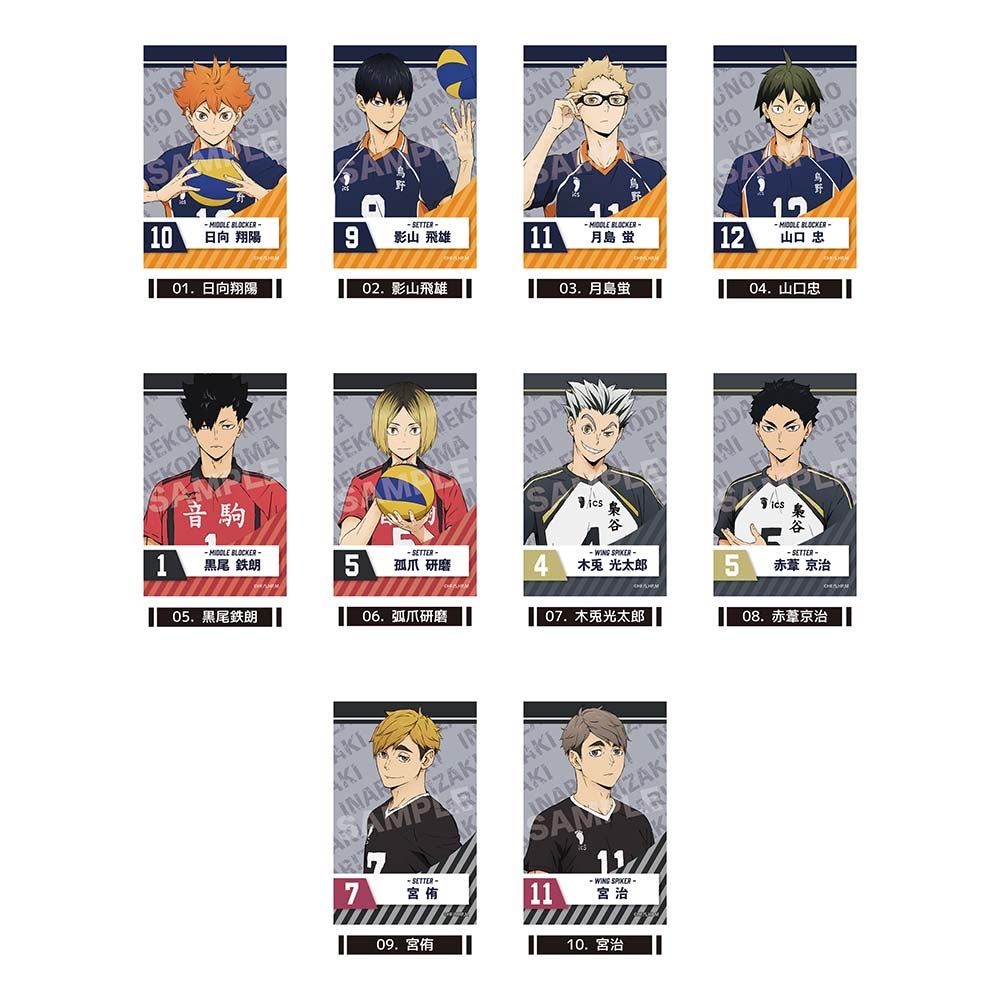 Haikyu! To The Top Satin Fabric Sticker 01 Vol. 1 [BOX]